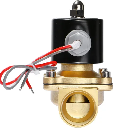 Vista 7 de U.S. Solid 1" Válvula electromagnética eléctrica de latón 24VAC Normalmente cerrado VITON aire no potable combustible del agua