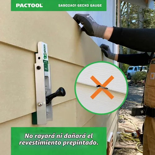 Vista 7 de PacTool SA902A01 Artisan Gecko Gauge Kit de Montaje para Revestimiento – Para uso con revestimiento de fibrocemento de 5/8 pulgadas, serie HZ5