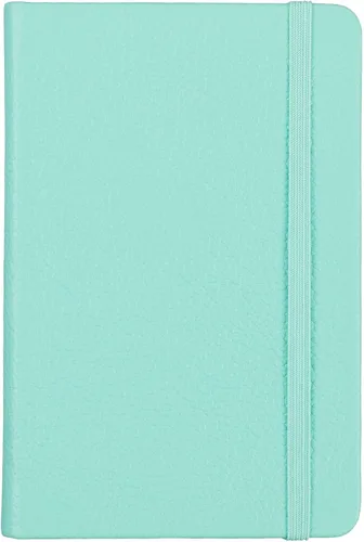 Vista 16 de Cuaderno de escritura clásico de cuero, de tapa dura, cierre elástico, páginas con rayas estrechas, colección Inspire