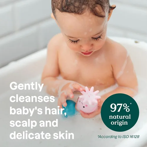 Vista 3 de ATTITUDE Champú y gel de baño 2 en 1 para bebé, verificado por EWG, dermatológicamente probado, vegano, néctar de pera, 16 onzas líquidas