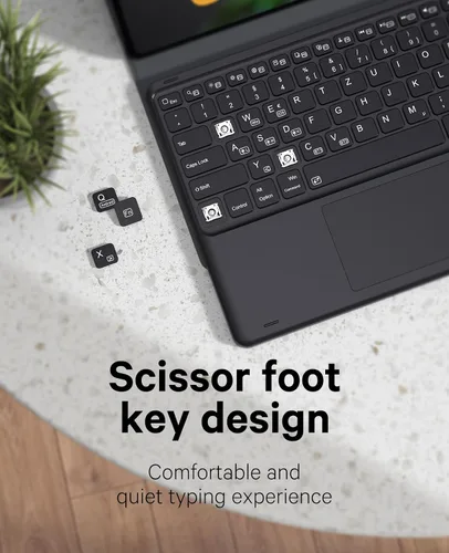 Vista 6 de GreenLaw - Funda con teclado para Galaxy Tab S10/S9 Ultra de 14,6 pulgadas Funda para teclado con panel táctil inteligente, magnético desmontable
