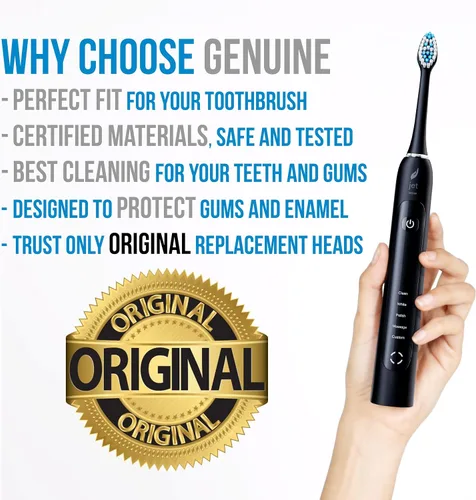 Vista 5 de Acteh Sonic Edge JetWave - Cabezales de repuesto para cepillos de dientes, paquete de 4, originales de primera calidad, compatibles con cepillos