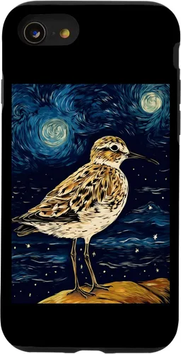 Vista 8 de Funda para iPhone 12 mini Sandpiper Starry Night Painting Hombres Mujeres Niños