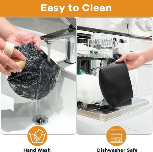 Vista 7 de Forros de silicona para olla de cocción lenta, compatibles con Crockpot y Hamilton Beach 6-7QT, separador de silicona, reutilizable/Libre