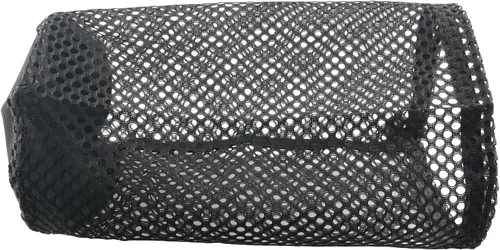 Vista 4 de Bolsa negra para pelotas de golf, tamaño grande con capacidad para 48 a 56 bolas, malla de nailon estilo bolsillo con cierre de cordón de bloqueo