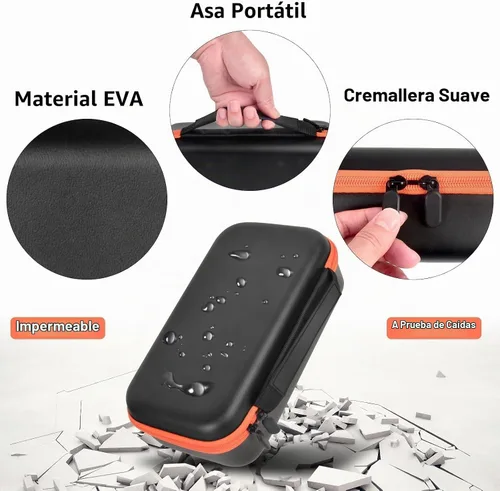 Vista 7 de Funda de micrófono inalámbrico compatible con el sistema de dos micrófonos inalámbricos JBL, bolsa de viaje de mano con micrófono dual para cantar