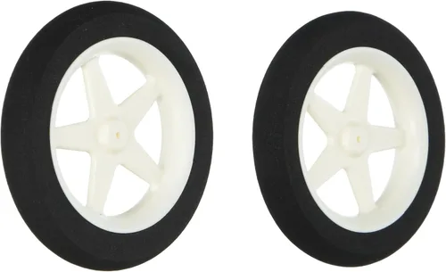 Vista 2 de Du-Bro 123MS 1.23" Micro Sport Wheel (paquete de 2)