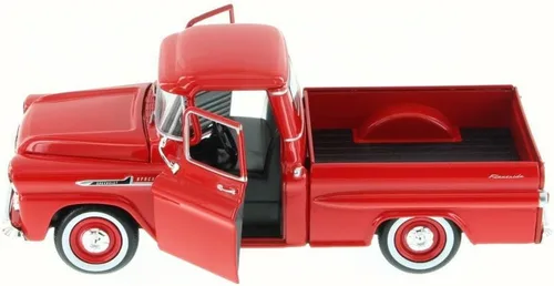 Vista 3 de Chevrolet 1958 Apache Fleetside Pickup Truck Rojo 1/24 por Motormax 79311