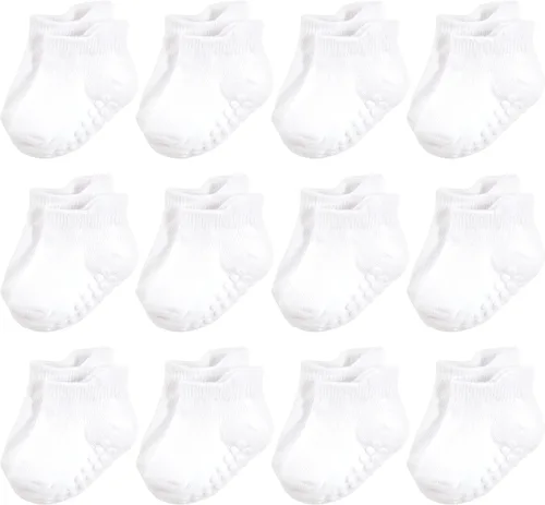 Vista 21 de Hudson Baby Calcetines antideslizantes unisex para bebé, Rosado