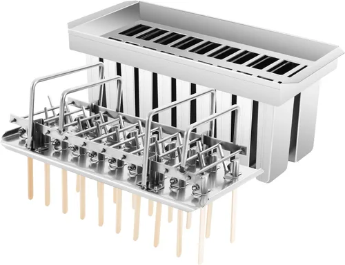 Vista 9 de 20 moldes de helado caseros, moldes comerciales de acero inoxidable, capacidad de 0.25 libras, moldes para hacer bricolaje de fácil liberación