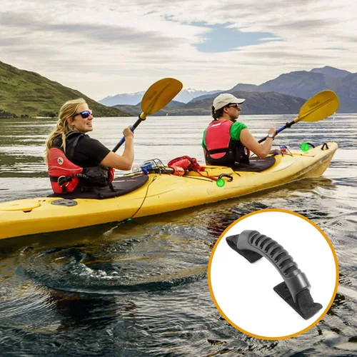 Vista 6 de Piutouyar 2 asas de repuesto para kayak, asas de transporte para kayak, canoa, barco, montaje lateral, asa de transporte para kayaks, maleta