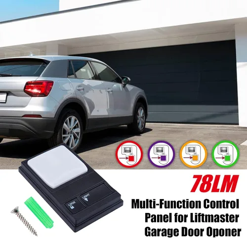Vista 2 de Para LiftMaster 41A5273-1 Panel de control multifunción, paneles de repuesto de puerta de garaje de pared con cable para 78LM 81lm, 371lm, 971lm