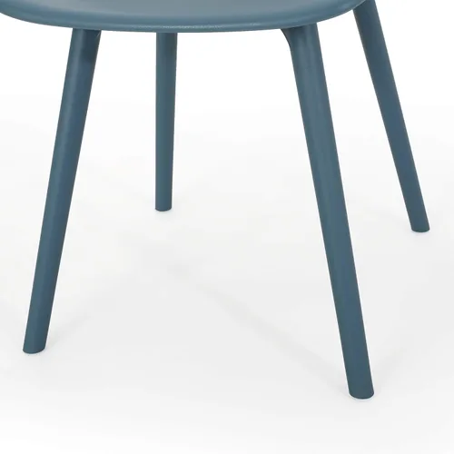 Vista 9 de Delora Silla de comedor moderna para exteriores (juego de 2), color verde