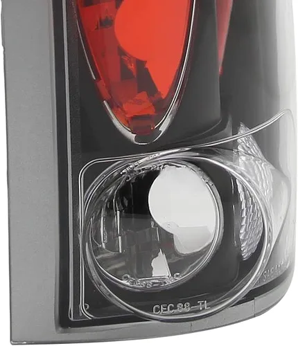 Vista 5 de SPEC-D TUNING Luces traseras de lente transparente de carcasa negra compatibles con Chevy C/K C10 1500/2500/3500 1988-1998, Silverado Sierra, Blazer