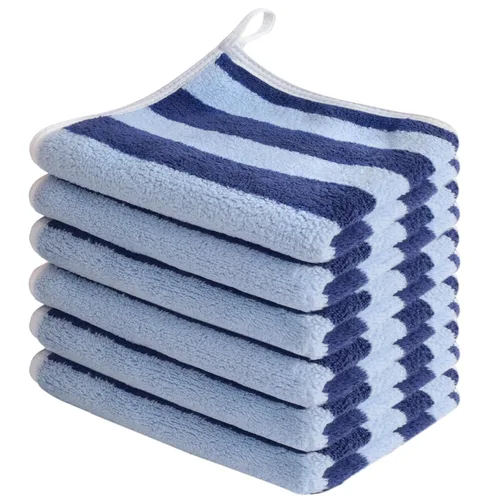 Vista 9 de SINLAND Paños faciales de microfibra de secado rápido toallita de lavado de 8 x 8 pulgadas paño de lavado facial absorbente suave paños removedores