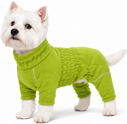 Vista 38 de Lovelonglong Abrigo cálido para perro, chaqueta resistente al viento para perros pequeños, medianos y grandes, abrigo de invierno de forro polar
