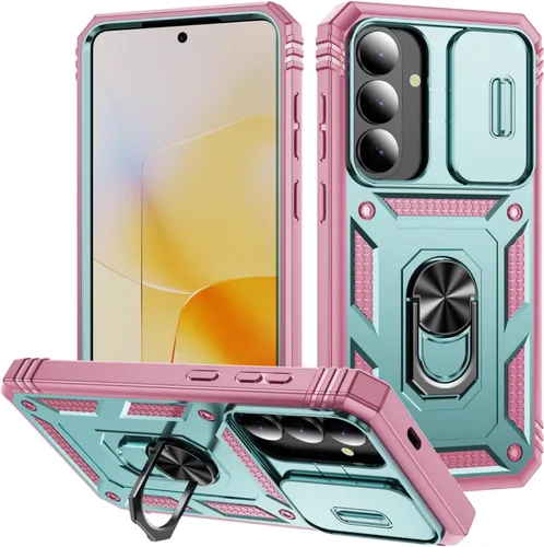 Vista 25 de Funda para Galaxy Note 20 Ultra, a prueba de golpes, resistente a los impactos con cubierta protectora de lente deslizante para Samsung Galaxy Note