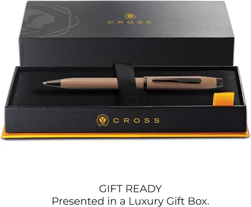 Vista 4 de Cross Century II - Bolígrafo beige terroso, punta media, tinta negra Professional Pen for Everyday Use, Smooth Writing, Comfortable Grip, Metal