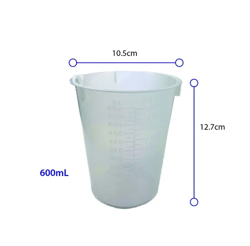 Vista 3 de Maryland Plastics L-1270 - Vaso desechable de polipropileno, graduado, 25