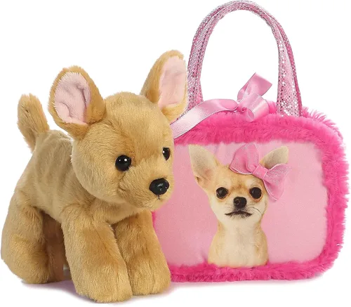 Vista 3 de Aurora Fashion Fancy Pals Bonito animal de peluche rosa – Mini peluche con bolso para divertirse – Perfecto para niños de más de 3 años, disfraces