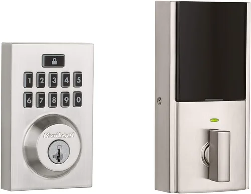 Vista 3 de Kwikset Smartcode 913 - Cerrojo de seguridad electrónico moderno Níquel satinado contemporáneo
