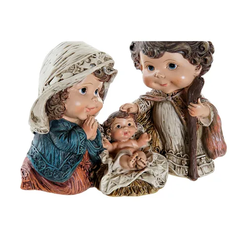 Vista 3 de Belén de Navidad DKD Home Decor Resina Multicolor (16 x 9 x 12 cm) (2 Unidades)