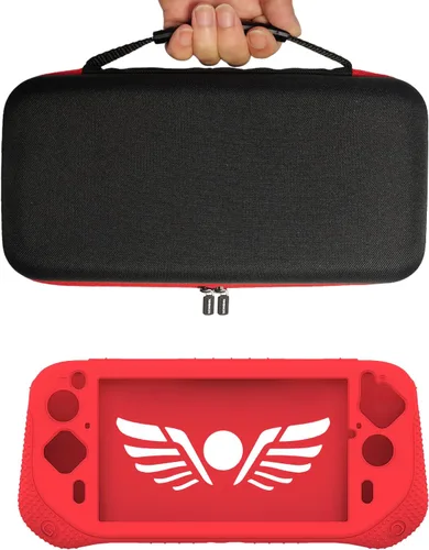 Vista 3 de Funda de silicona y funda de transporte compatible con Logitech G Cloud Gaming de mano, protector de pantalla para accesorios de consola Logitech G
