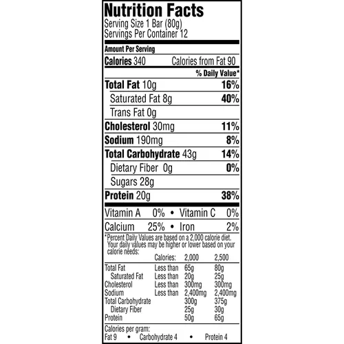 Vista 8 de Gatorade Barras recuperadoras de proteína de suero de leche, caramelo de chocolate, barras de 2.8 onzas (12 unidades)