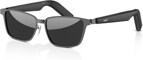 Vista 19 de GetD Lentes inteligentes de acetato 2026, ChatGPT y traductor en tiempo real de 145 idiomas, gafas Bluetooth con lente transparente, duración