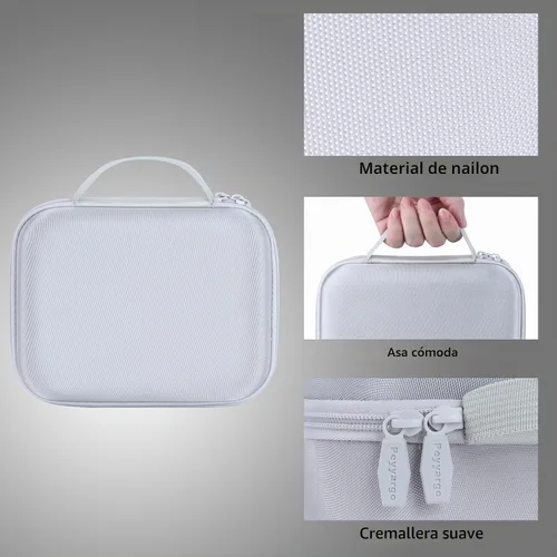 Vista 5 de Estuche de almacenamiento compatible con accesorios DJI Mini 4K Dron, con protectores de hélice y cubierta de palanca de control (gris)