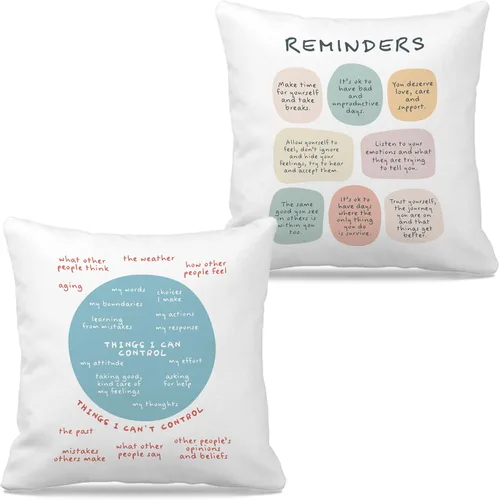 Vista 9 de Nogrit Fundas de almohada inspiradoras de 18 x 18 pulgadas, regalos para mujeres y hombres, regalos de aliento y motivacionales, por si acaso nadie