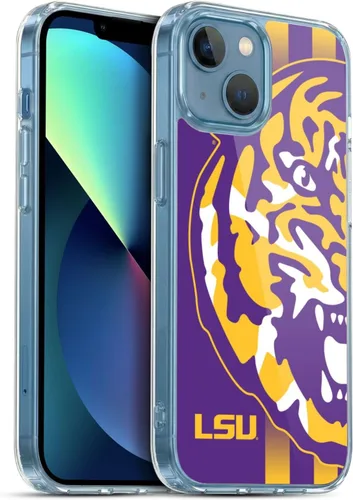 Vista 95 de Head Case Designs Funda de gel suave con licencia oficial de la Universidad Estatal de Louisiana LSU Camou compatible con Apple iPhone 7 Plus/iPhone