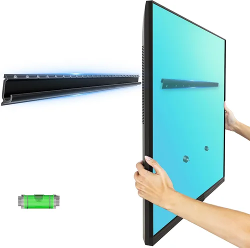 Vista 8 de Soporte de pared para TV sin tachuelas para televisores de 12 a 55 pulgadas, soporte de TV sin taladro que soporta hasta 100 libras, soporte de TV
