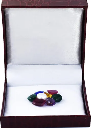 Vista 4 de Certificado Skyjewels Mezcla de 48.60 Ct Lotes de Piedras Preciosas, Rubí, Esmeralda, Zafiro Azul, Piedras Preciosas Minadas de Tierra, Gema, Gema