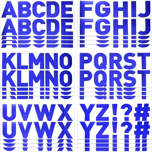 Vista 7 de 232 piezas de 24 hojas de calcomanías de letras grandes de 2.5 pulgadas, calcomanías de letras del alfabeto, calcomanías autoadhesivas para tablón