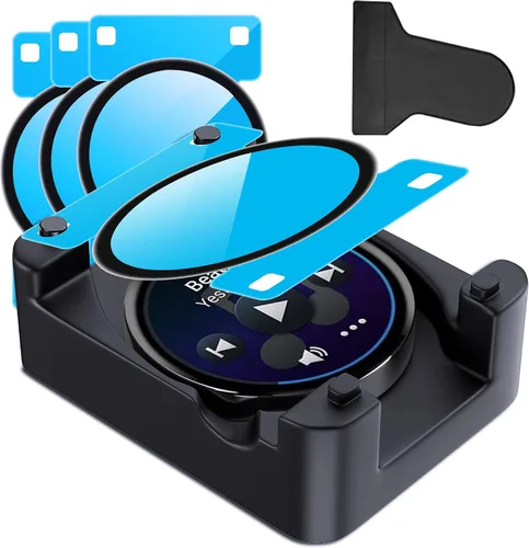 Vista 23 de Protector de pantalla compatible con Amazfit Active 2, antiarañazos, cobertura de pantalla completa 3D, compatible con fundas, HD Ultra, paquete de 3