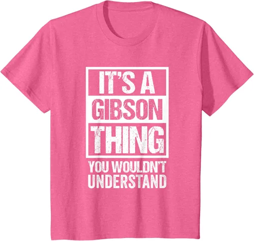 Vista 41 de It's A Gibson Thing You would Not Understand - Camiseta con nombre familiar, Negro, S