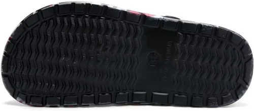 Vista 5 de Zuecos de camuflaje negro para niños y niñas, zapatos de playa para niños, diseño clásico de teñido anudado marmoleado