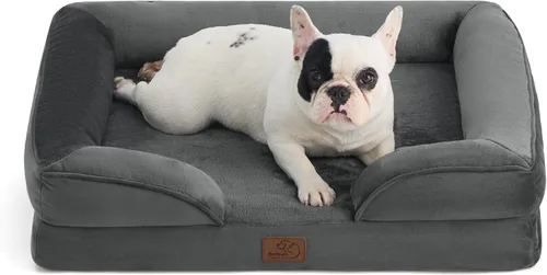 Vista 15 de Bedsure - Cama para gatos de interior, sofá cama lavable para perros muy pequeños, espuma de soporte con funda extraíble y lavable, forro Gris
