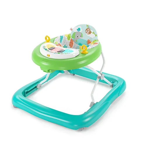 Vista 9 de [Usado] Bright Starts - Caminante Giggling Safari con estructura de plegado fácil para almacenamiento, para bebés a partir de 6 meses