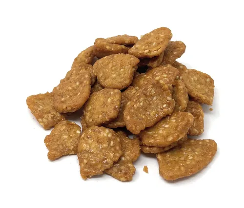 Vista 2 de YANKEETRADERS Mini chips de sésamo, tostado con miel, 2 libras, marrón