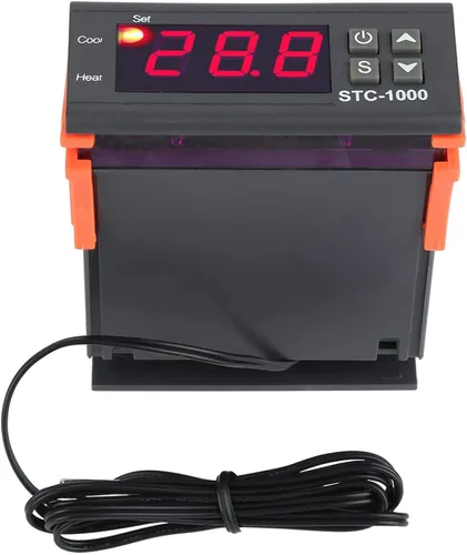 Vista 8 de Controlador digital de temperatura, termostato de control de temperatura, sensor de temperatura, interruptor de control centígrado eléctrico