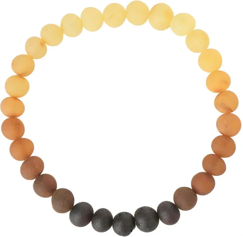Vista 12 de Pulseras de ámbar crudo para adultos hechas con banda elástica, 7 pulgadas, hechas a mano con cuentas de ámbar báltico sin pulir/certificado