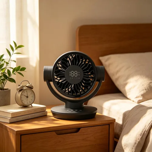 Vista 4 de QLKUNLA Air Circulator Desk Fan with Remote
