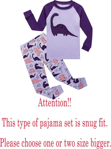 Vista 2 de Family Feeling - Conjunto de pijama de manga larga, diseño 100% de algodón, para niños pequeños