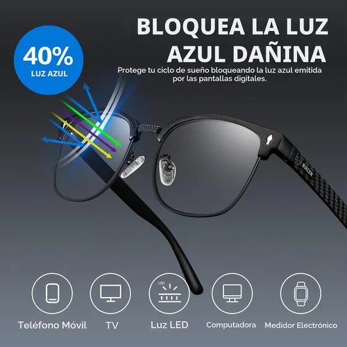 Vista 3 de BIRCEN Blue Light Blocking Glasses: Blocks Blue Light with Clear Lens