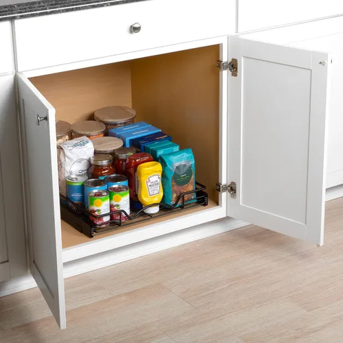 Vista 8 de HOLDN' STORAGE Organizador de gabinete extraíble, organizador resistente con garantía limitada de por vida -17 pulgadas de ancho x 21 pulgadas