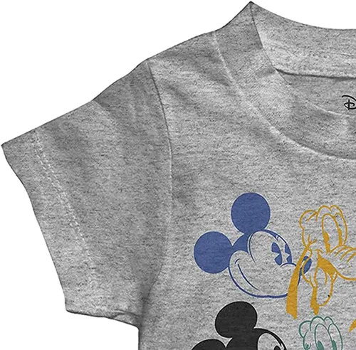 Vista 5 de Disney Camiseta de manga corta con cara grande de Mickey Mouse para niños pequeños