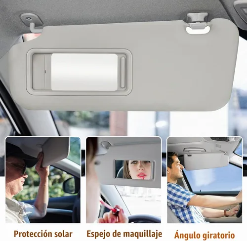 Vista 5 de Visera solar para Mazda 3 2010-2013, lado izquierdo del conductor, repuesto de visera solar gris BBM2-69-320C-75