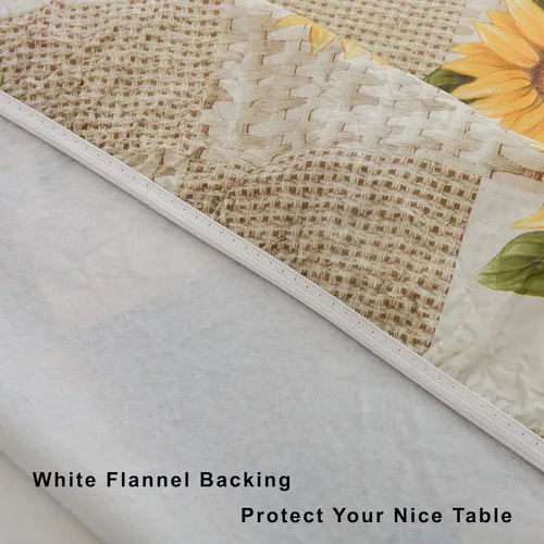 Vista 67 de LIBERECOO Mantel redondo de vinilo ajustable con reverso de franela, borde elástico, impermeable, resistente a las manchas, mantel lavable